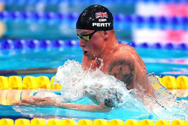Peaty defended his 50m breaststroke title in a stunning display