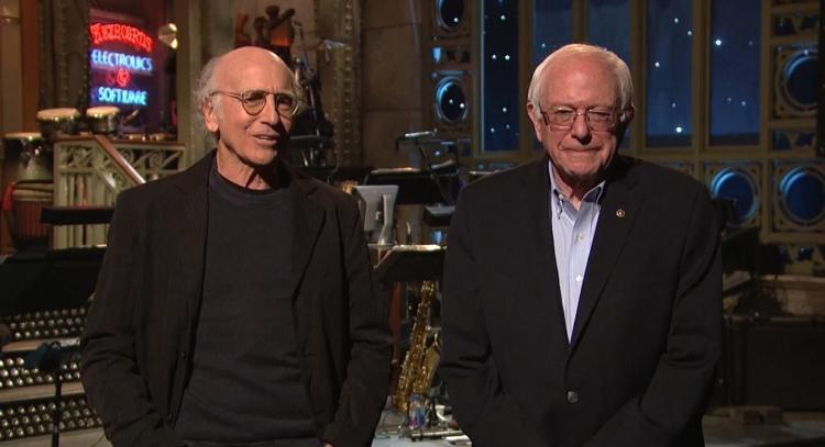 Larry David and Bernie Sanders on SNL