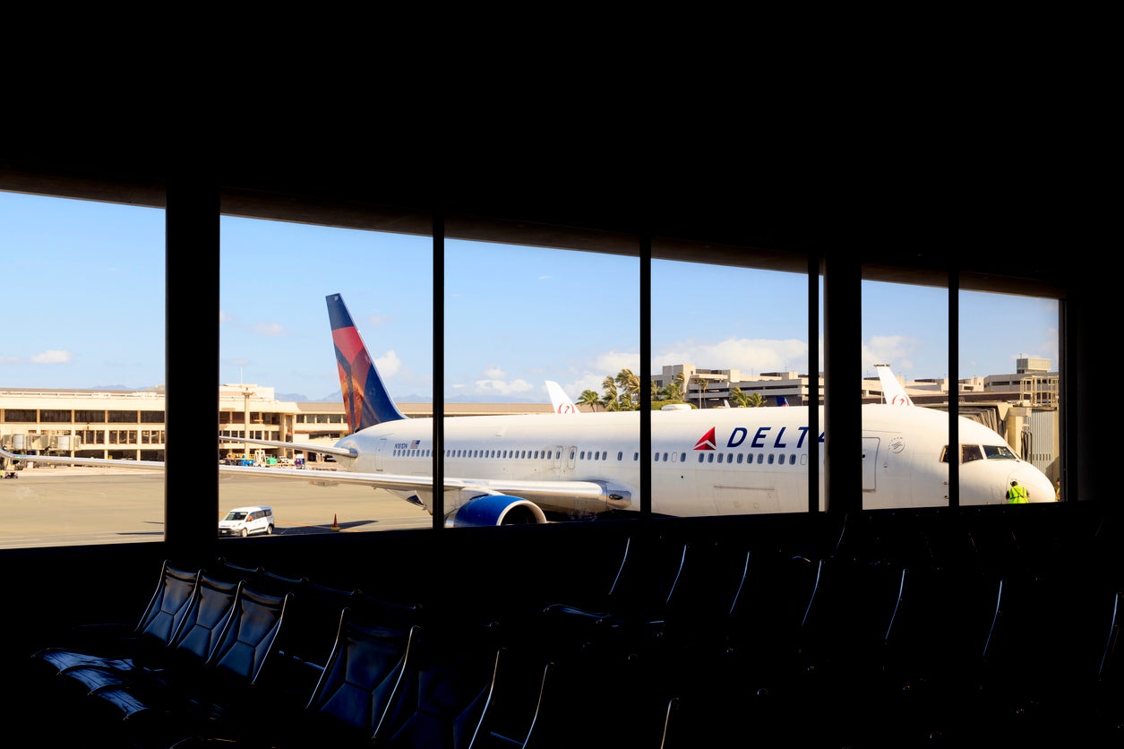 The Delta flight was delayed at New York's LaGuardia Airport