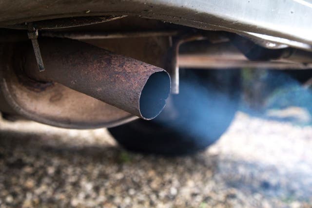Car emissions produce fine pollution particles