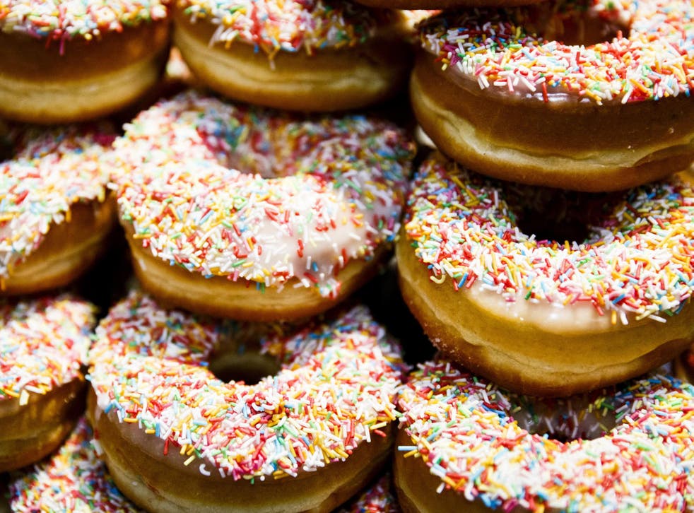 Doughnuts contain around 27g of sugar per 100g