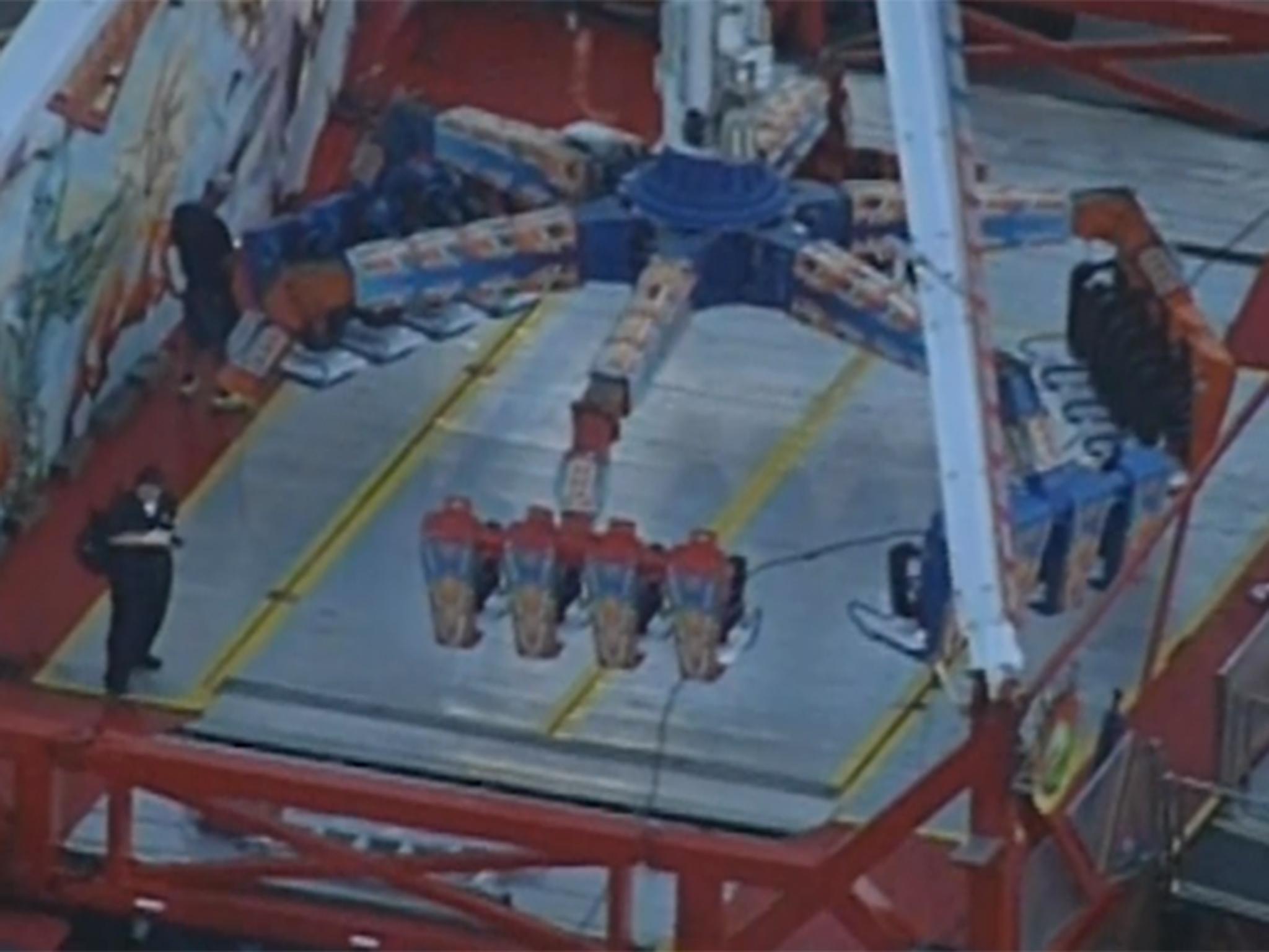 The rides in the UK are all KMG Afterburners – the same model as that involved in the incident at the Ohio State Fair