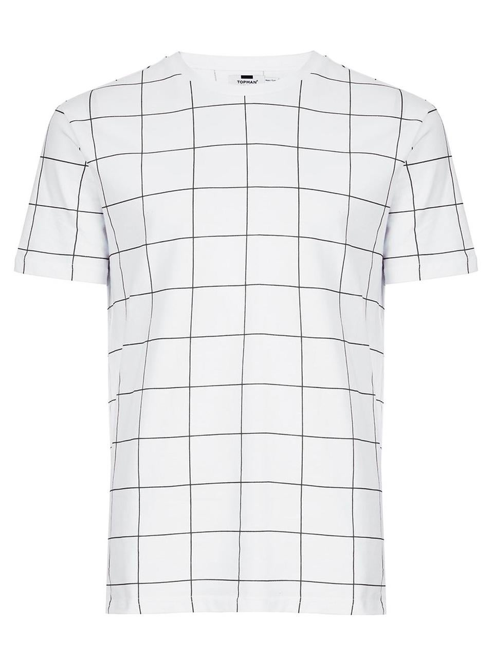 Grid Check T-Shirt, £15, Topman