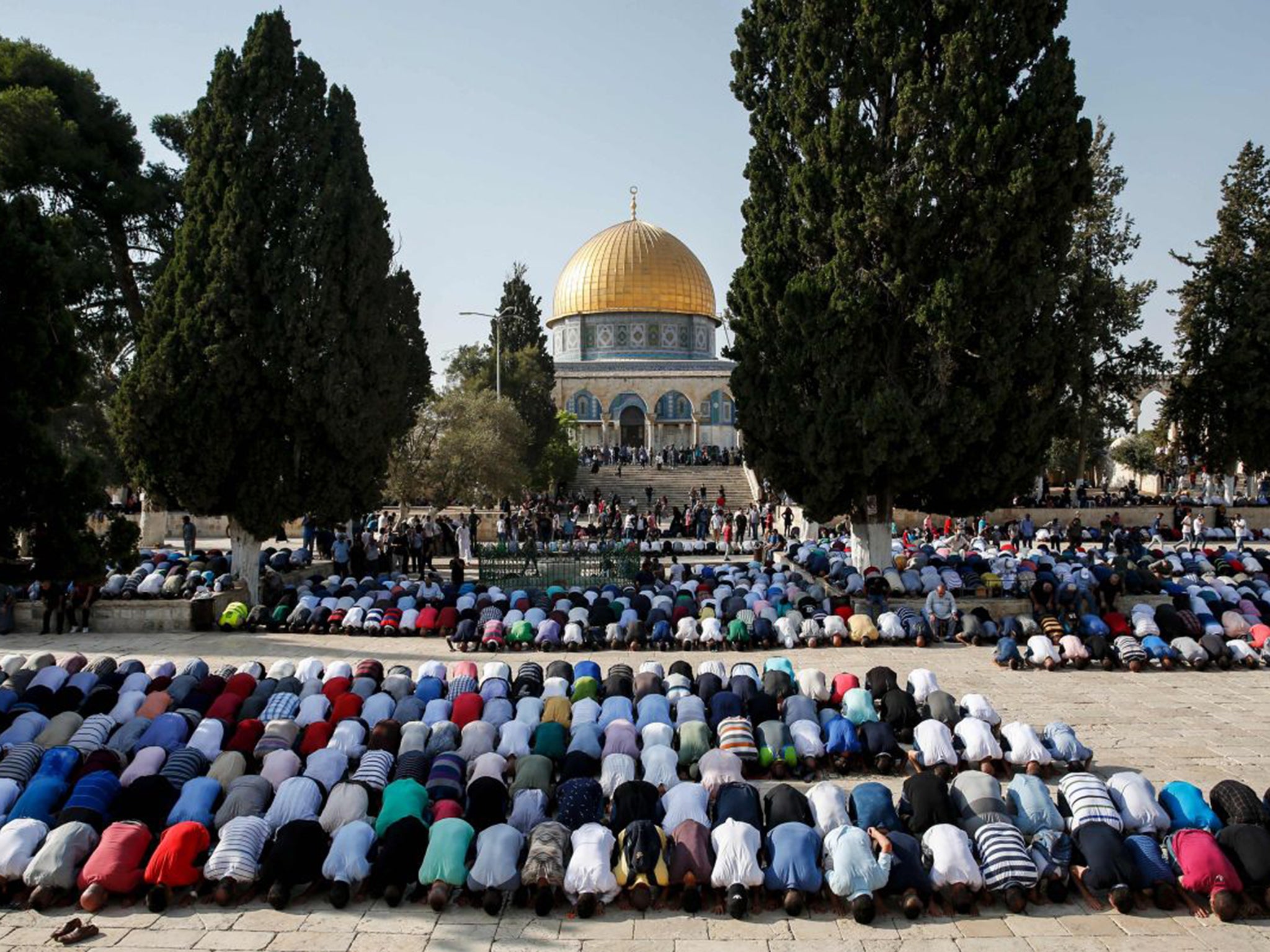 The Al-Aqsa mosque is pictured in Jerusalem