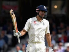 England cling to Cook on rain-affected day at The Oval