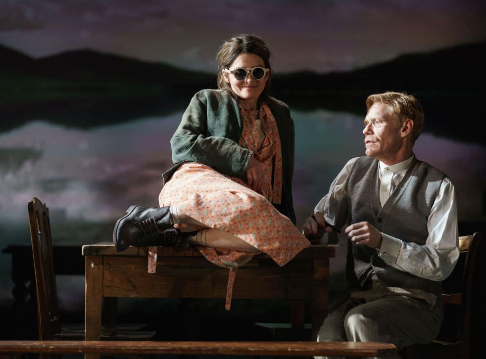 Shirley Henderson as Elizabeth Laine and Michael Shaeffer as Reverend Marlowe in 'Girl from the North Country' at the Old Vic