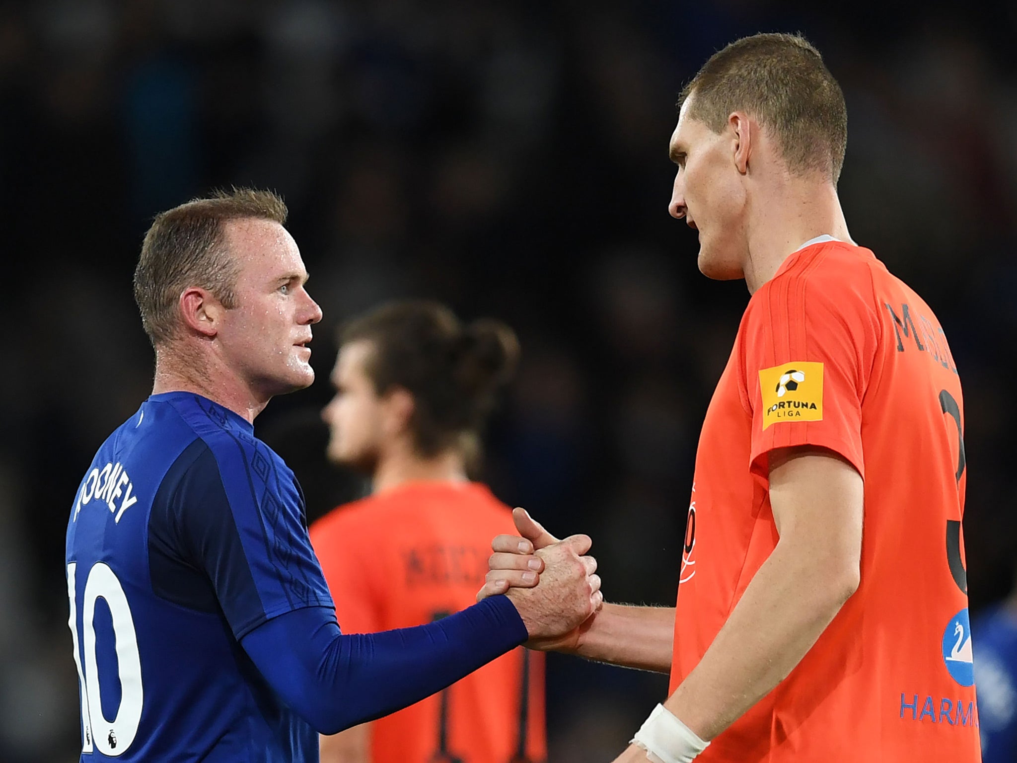 Wayne Rooney's first game back at Everton ended in a narrow victory