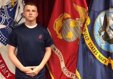 High school student joined US Marines a week before fatal accident 