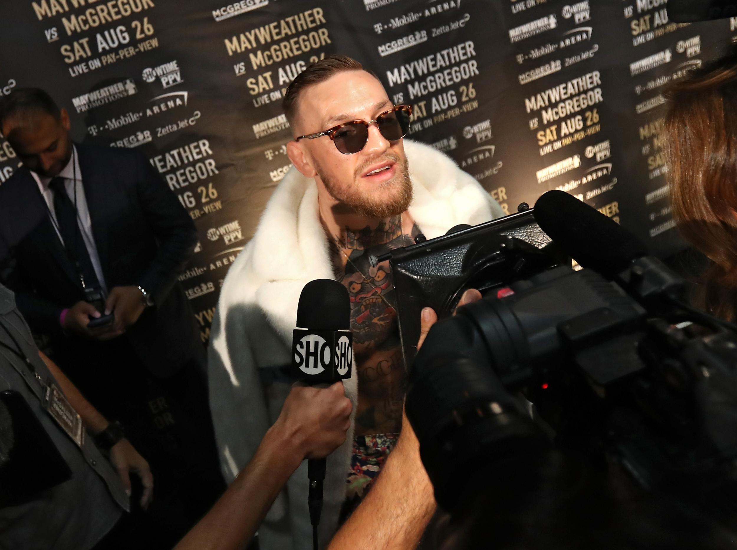 McGregor has been criticised for wearing a CJ Watson jersey