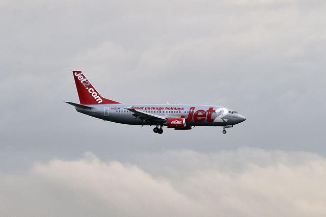 The flight was en route from Newcastle to Prague when it ran into difficulties