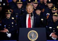 Police departments are denouncing Trump's 'police brutality' comments 