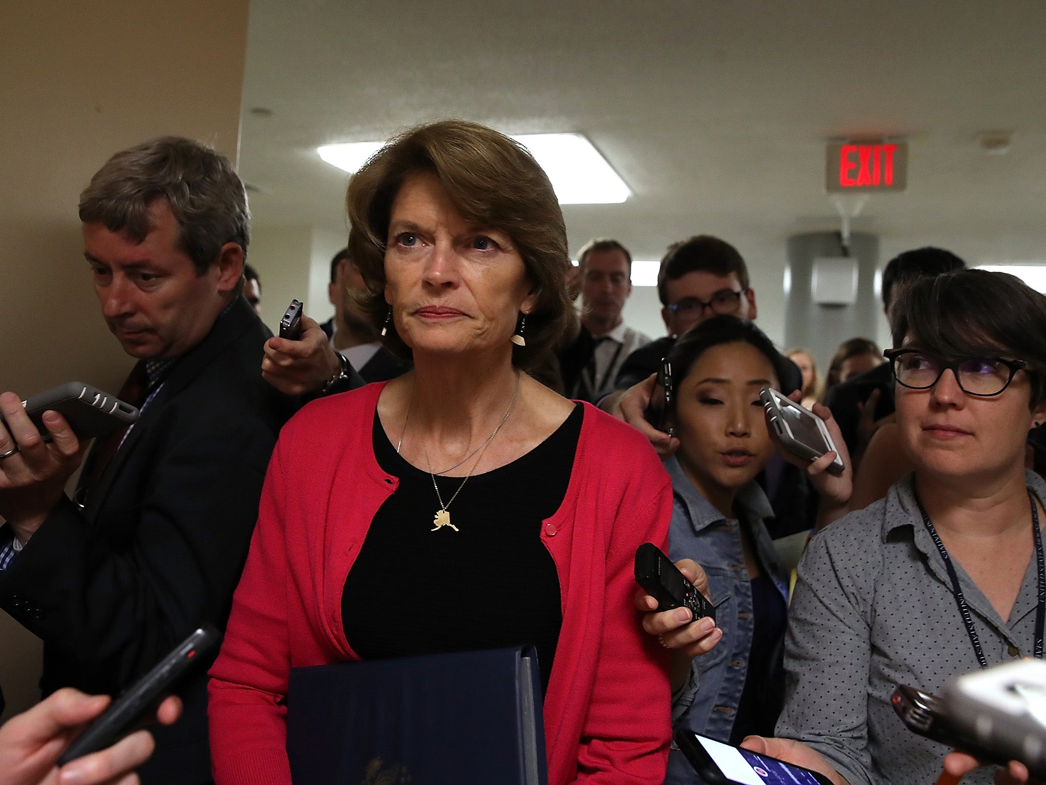 US Senator Lisa Murkowski (pictured) and Susan Collins both voted against the repealing of Obamacare, along with John McCain