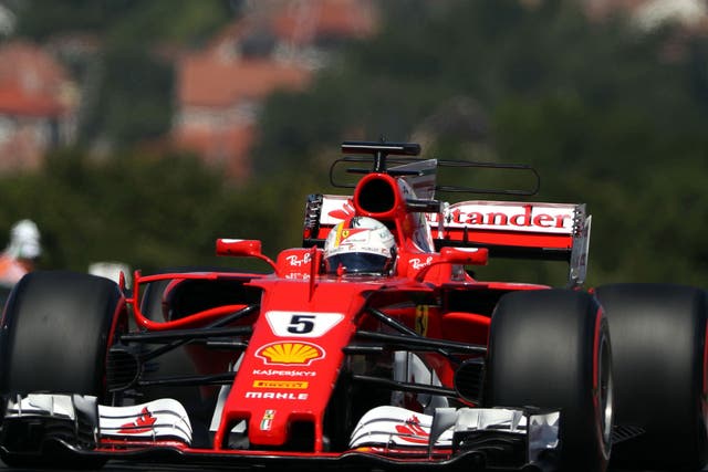 Sebastian Vettel was fastest in third practice