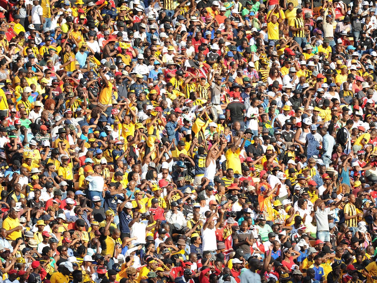 Beautiful lady - Orlando Pirates vs Kaizer Chiefs fans