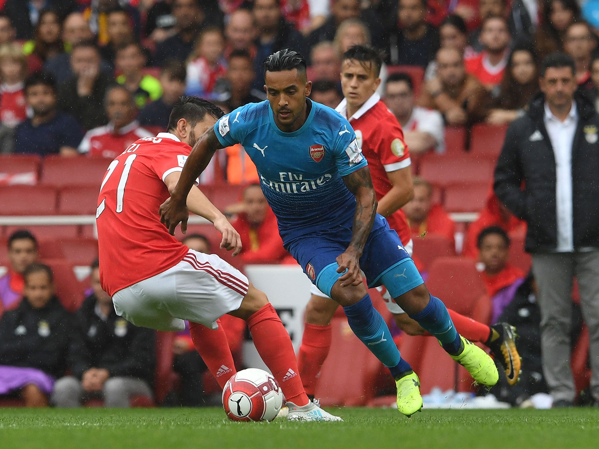 Theo Walcott scored twice and looked to take his chance to impress Arsene Wenger