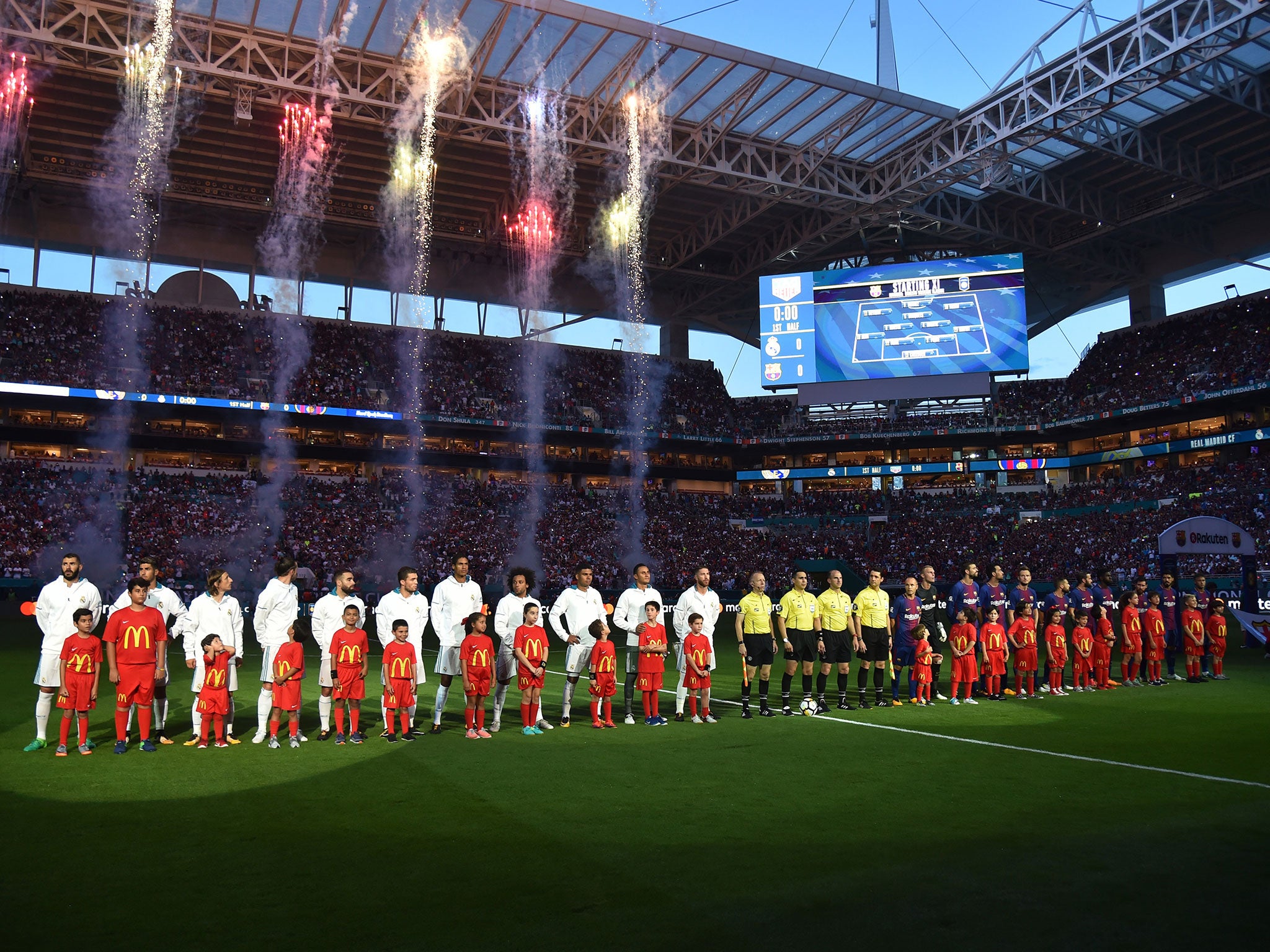 The US was able to give the Clasico the full Super Bowl treatment