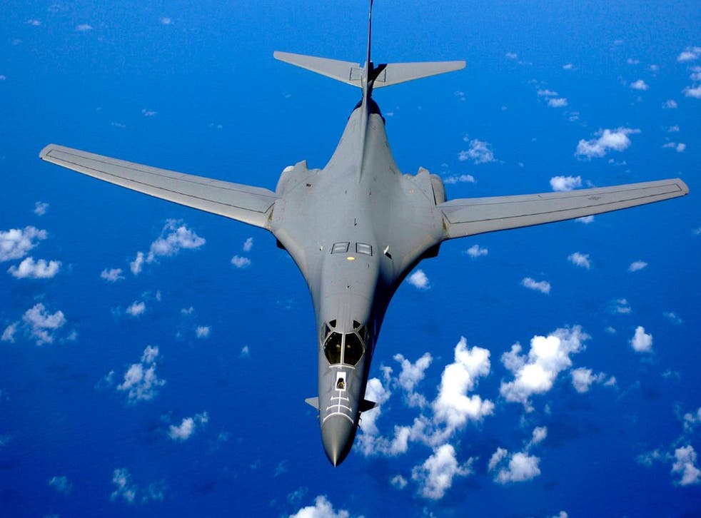 The B1-bomber is deployed to Andersen Air Force Base, Guam, as part of the US presence in the Asia-Pacific region