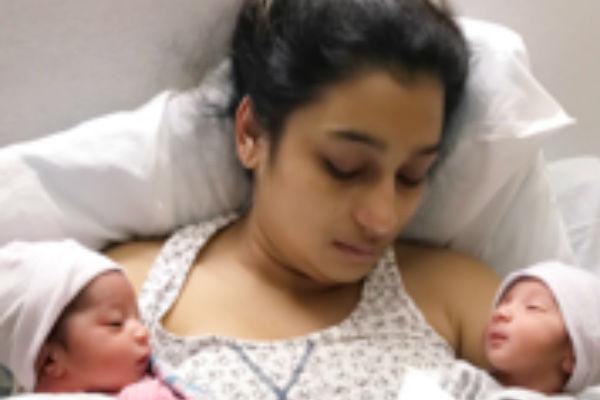 Stephanie Caceres did from an infection after giving birth to twins