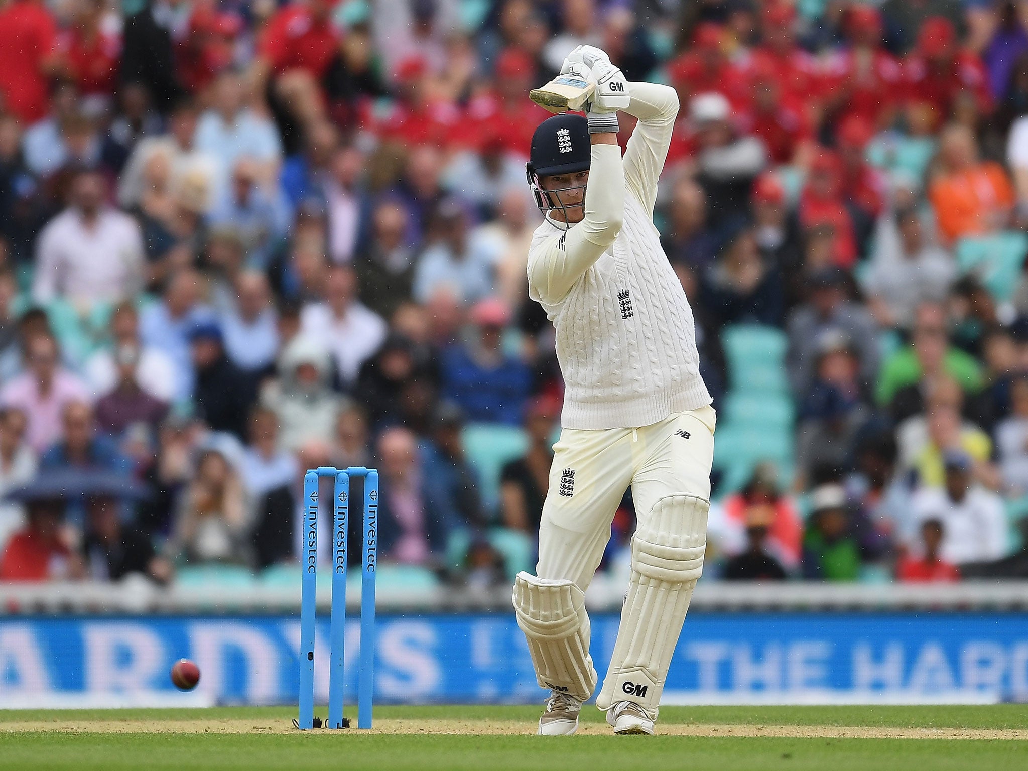 Tom Westley's maiden Test half-century helped see England's lead go beyond 330 before lunch