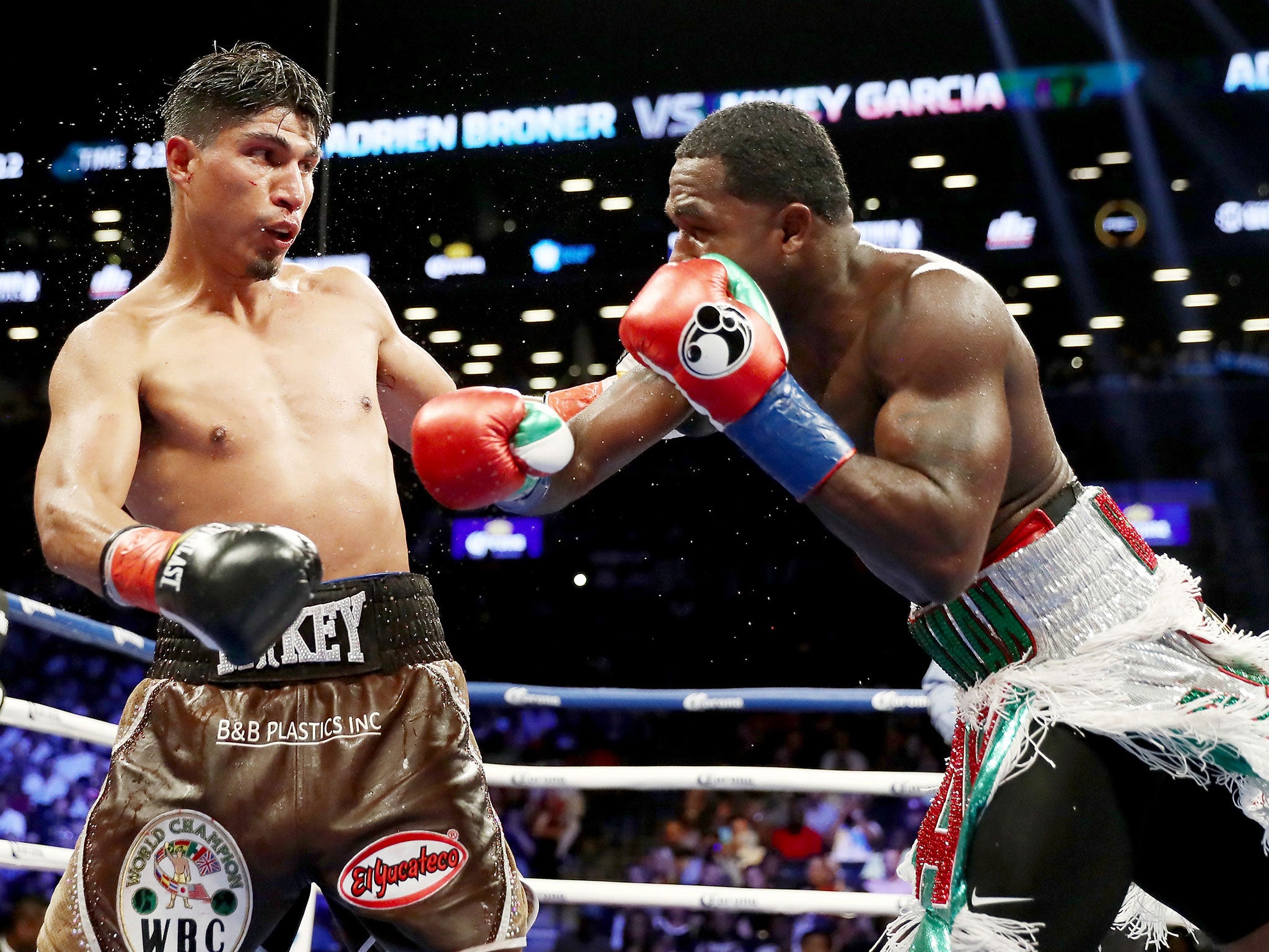 Garcia was able to stay out of range of Broner's biggest punches