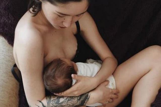 The 20-year-old daughter of the Kyrgyz president was criticised for posting a photo of herself breastfeeding online.