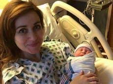 Doctor about to give birth helps to deliver another baby instead