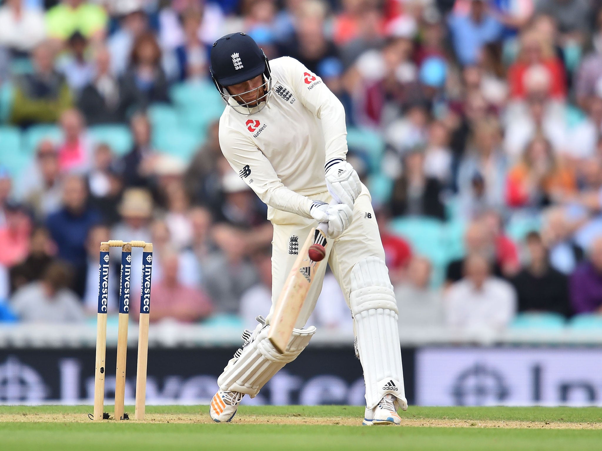 
Bairstow earlier top scored with 63 as England declared on 313-8 