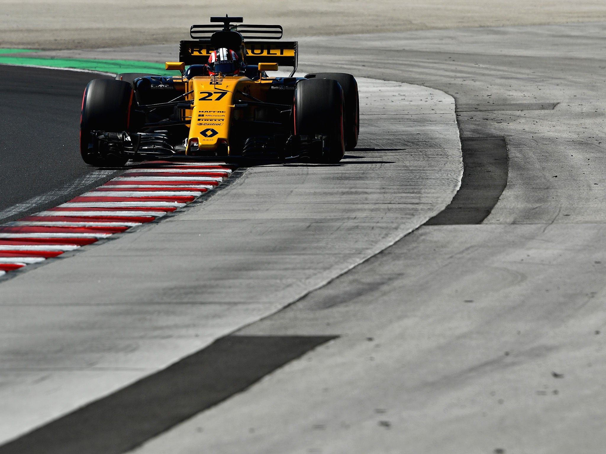 Hulkenberg was forced off the road by Magnussen late in the race