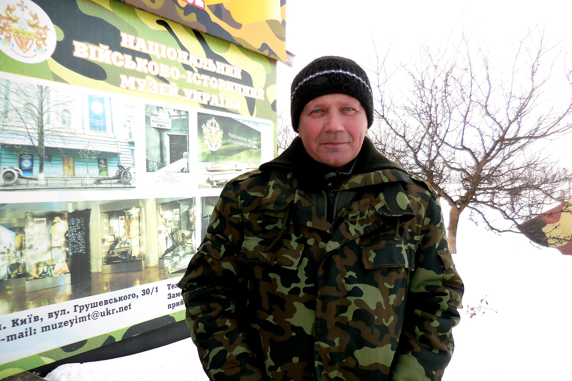 Gennadiy Fil’, once a Soviet army officer stationed at the base, is now a tour guide (Cheryl L Reed/Washington Post)