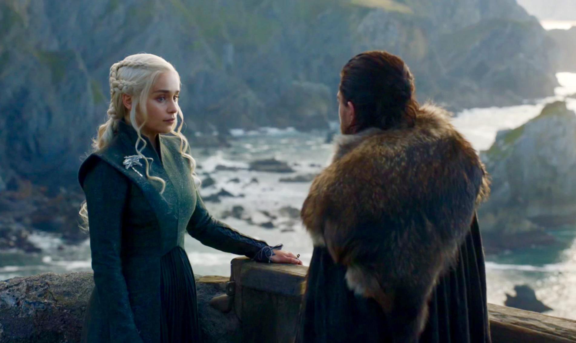 game of thrones jon snow and daenerys