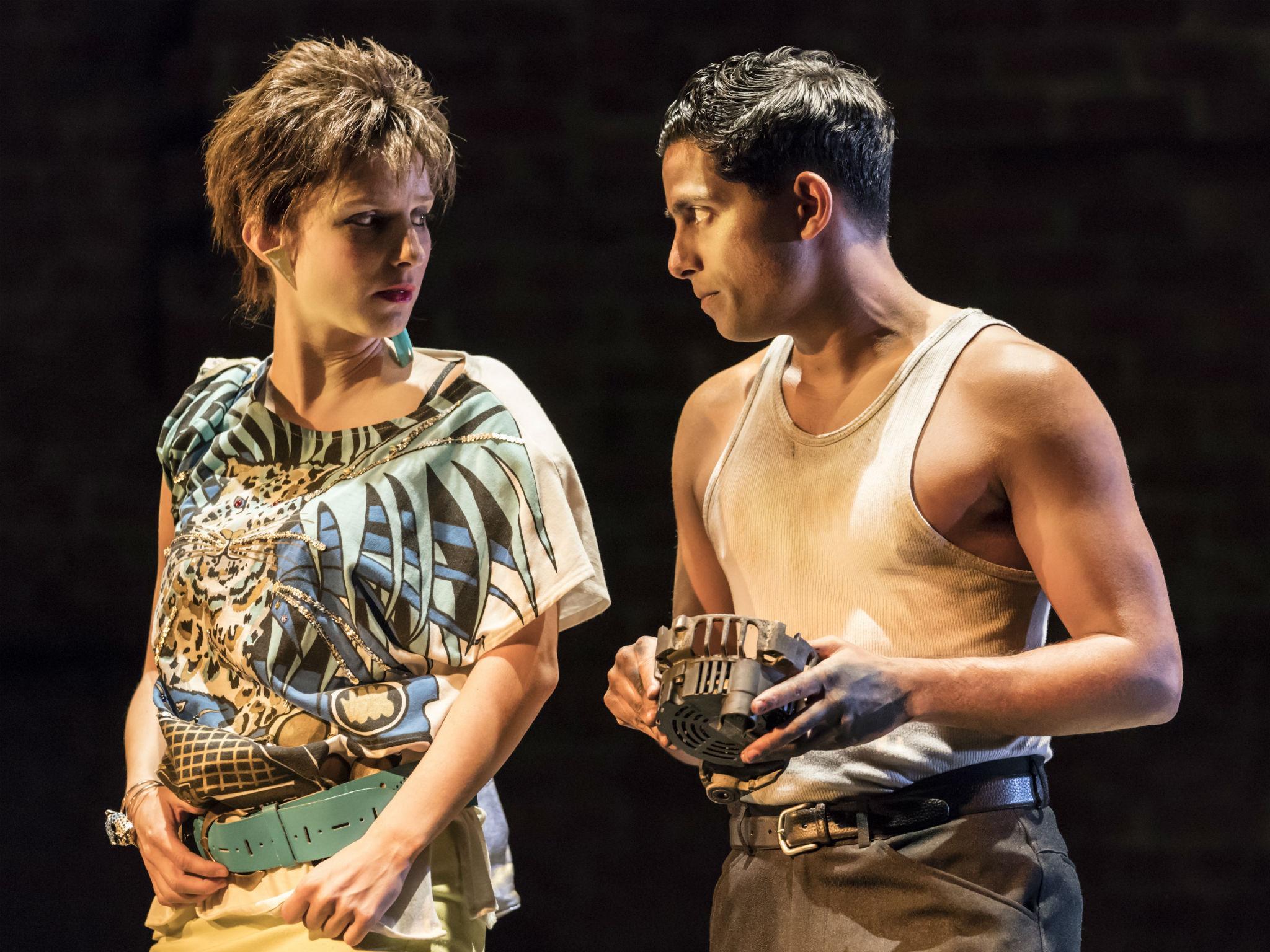 Faye Marsay as Clare and Shane Zaza as Joey in 'Road' at the Royal Court