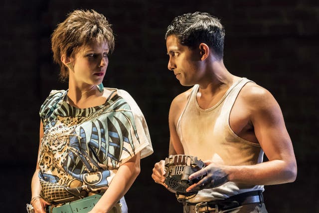 Faye Marsay as Clare and Shane Zaza as Joey in 'Road' at the Royal Court
