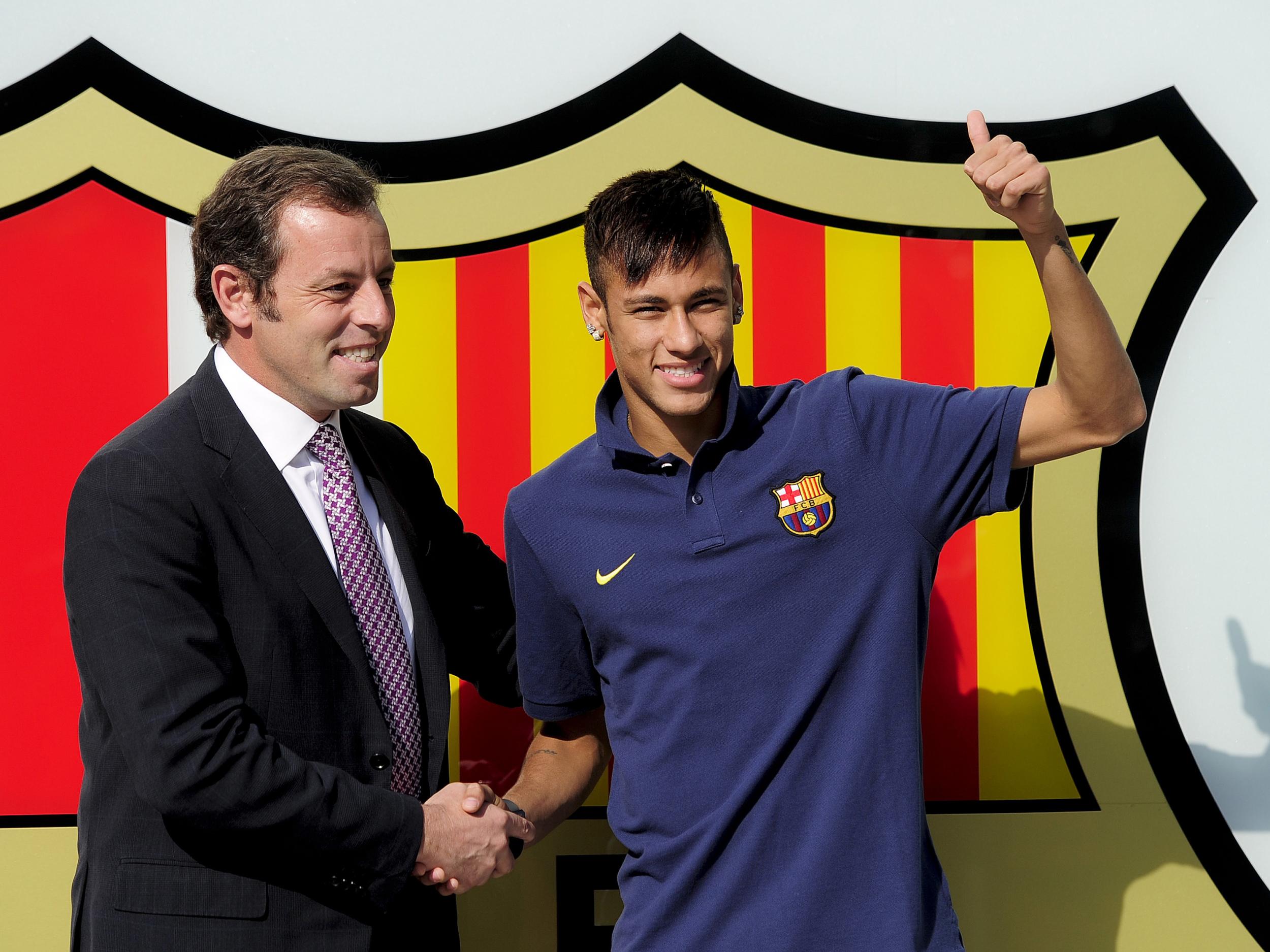 Rosell was Barca president when the club signed Neymar