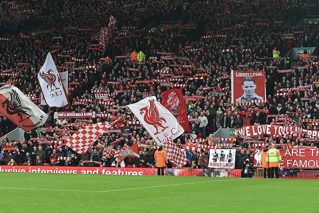 85 per cent of people who stood in the old Kop standing area voted in favour