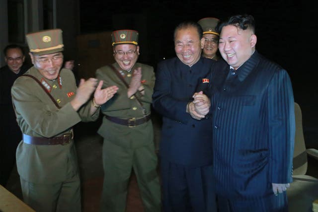 Kim Jong-un supervising the second test-fire of ICBM Hwasong-14 at an undisclosed location in North Korea