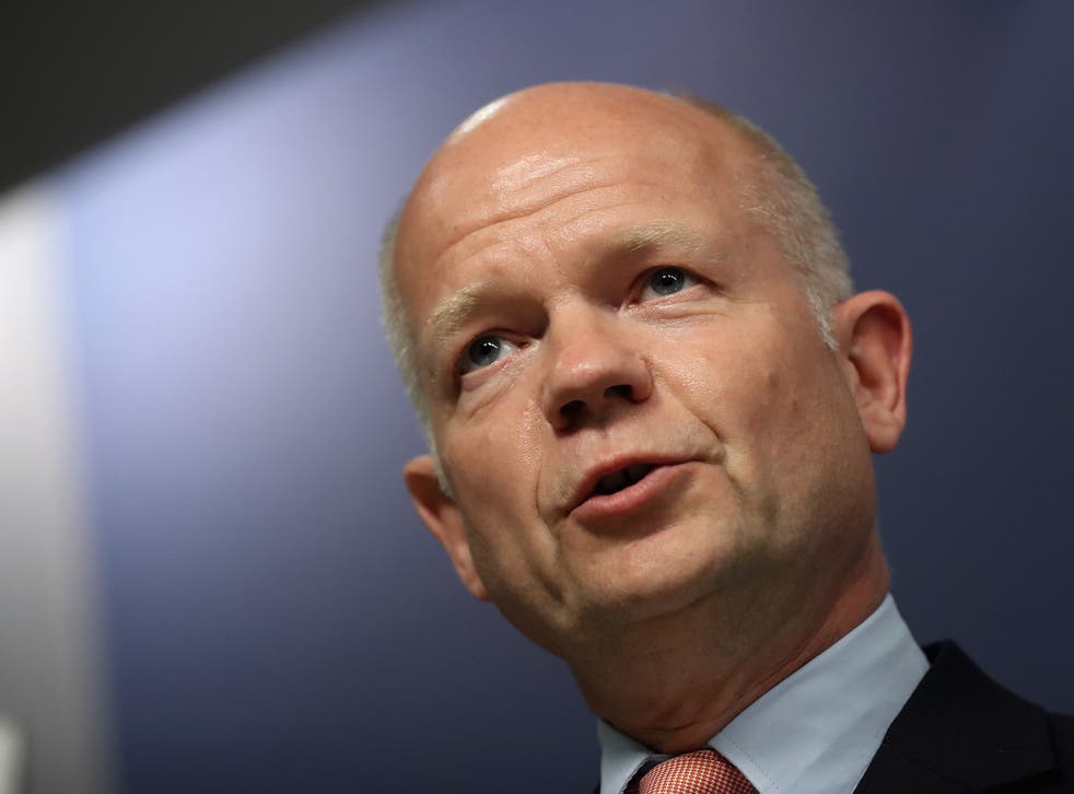 Lord Hague warned the party could split if it changed election rules. 