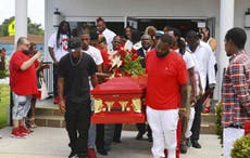 Hundreds attend funeral of disabled man who drowned as teens mocked
