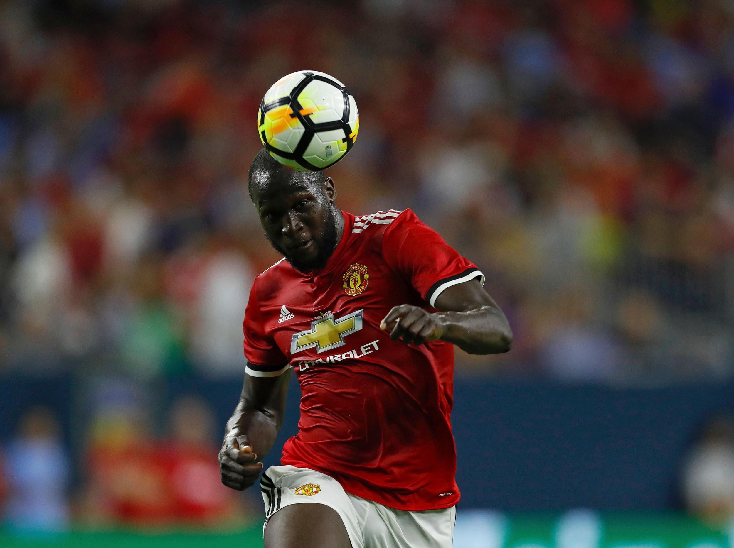 Romelu Lukaku in action during United's pre-season tour to the US