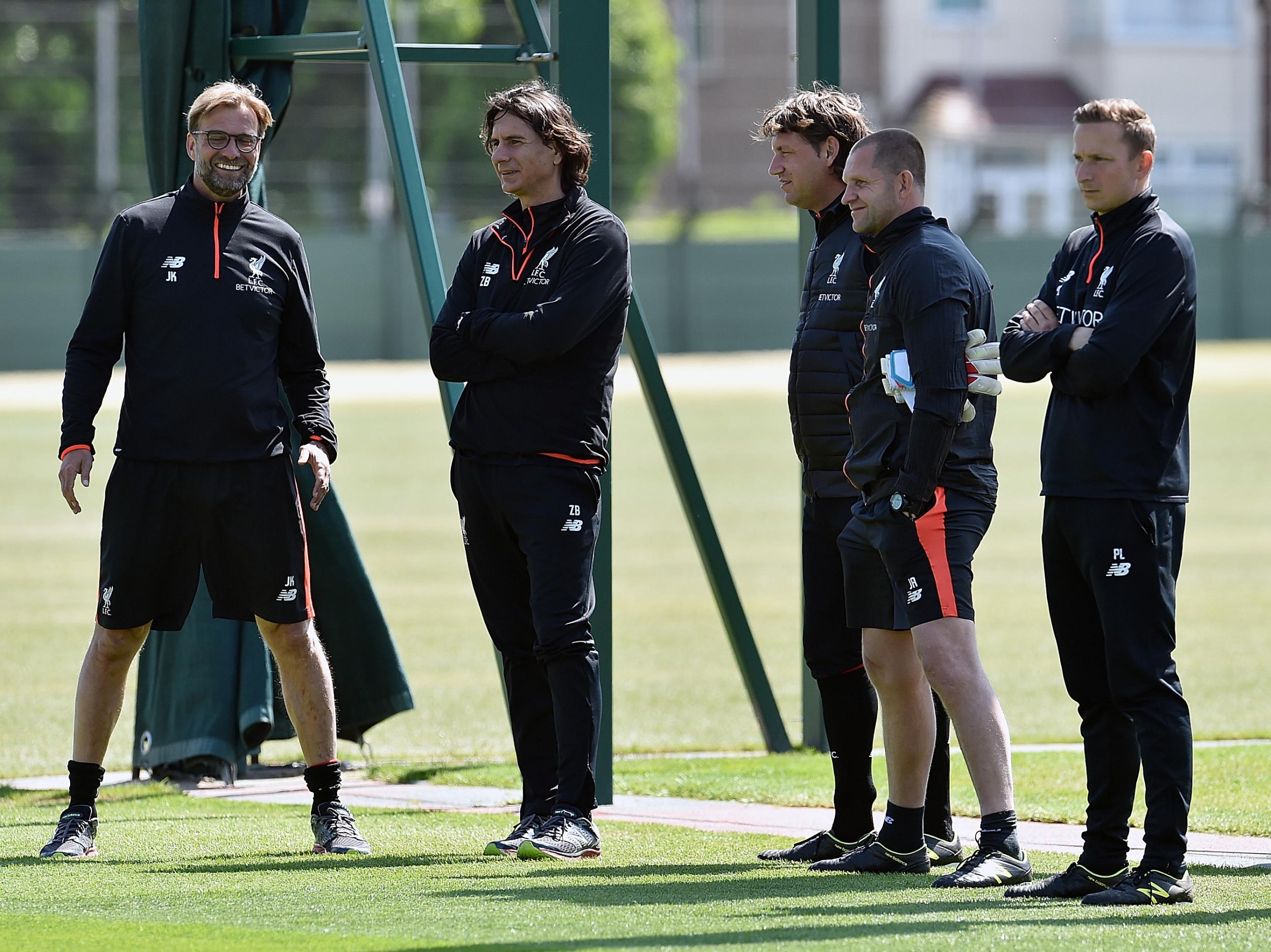 Klopp and his coaching staff