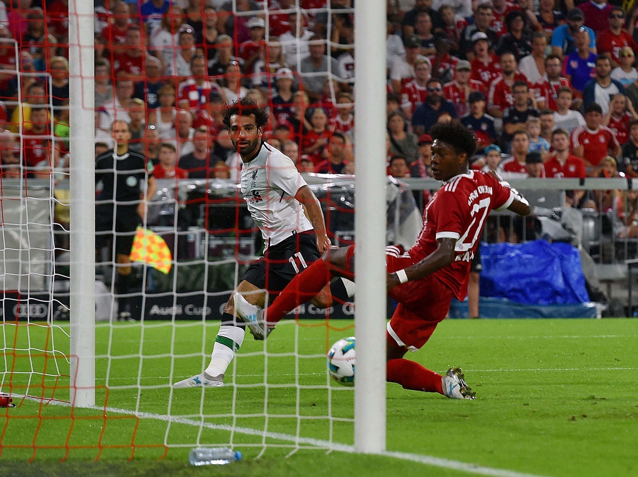 New boy Mohamed Salah doubled Liverpool's lead at the Allianz Arena