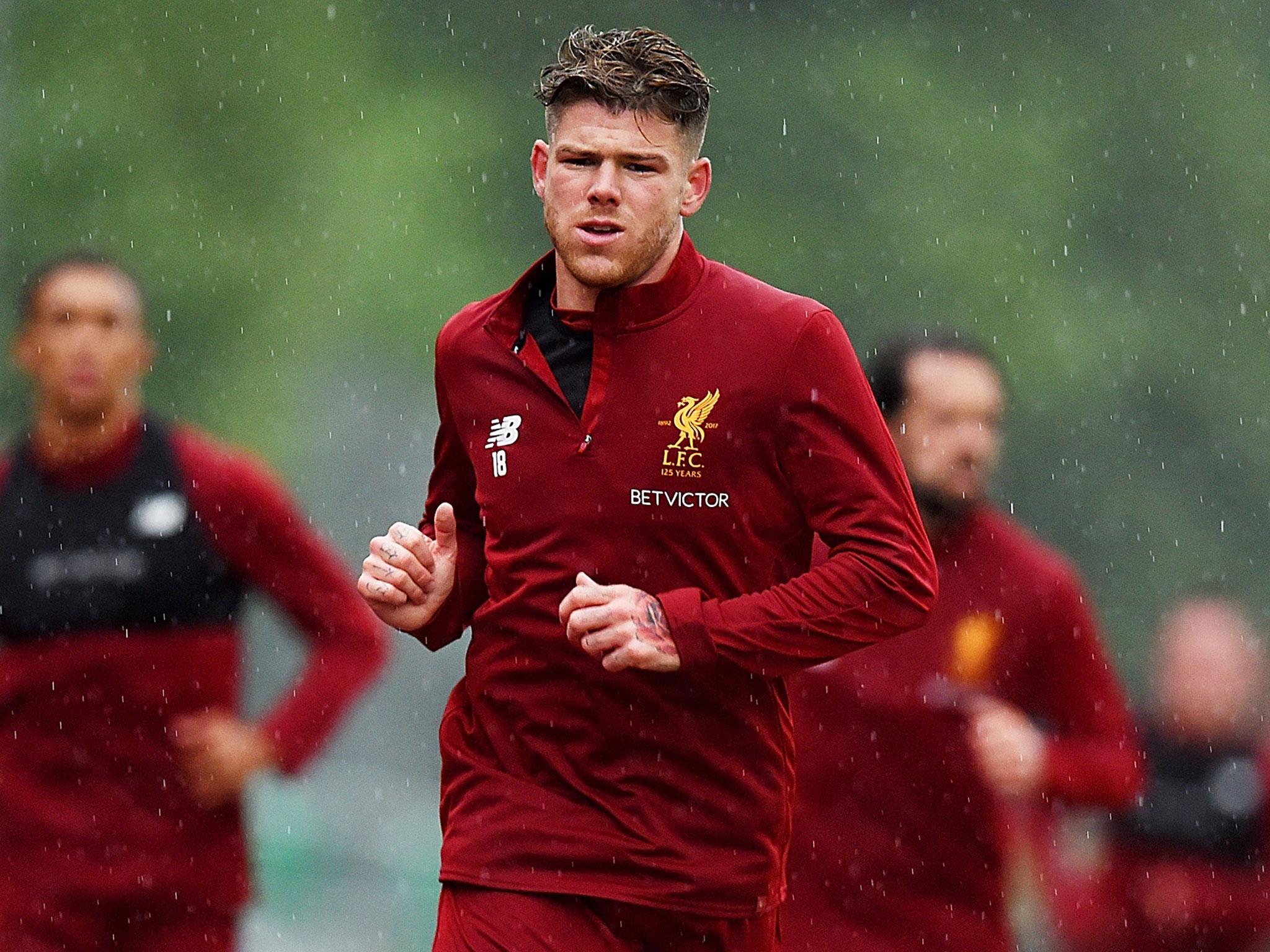 Moreno in training for Liverpool