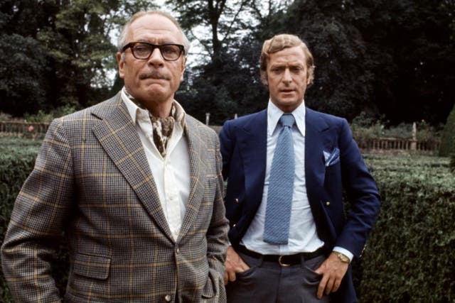 Laurence Olivier and Michael Caine in Sleuth