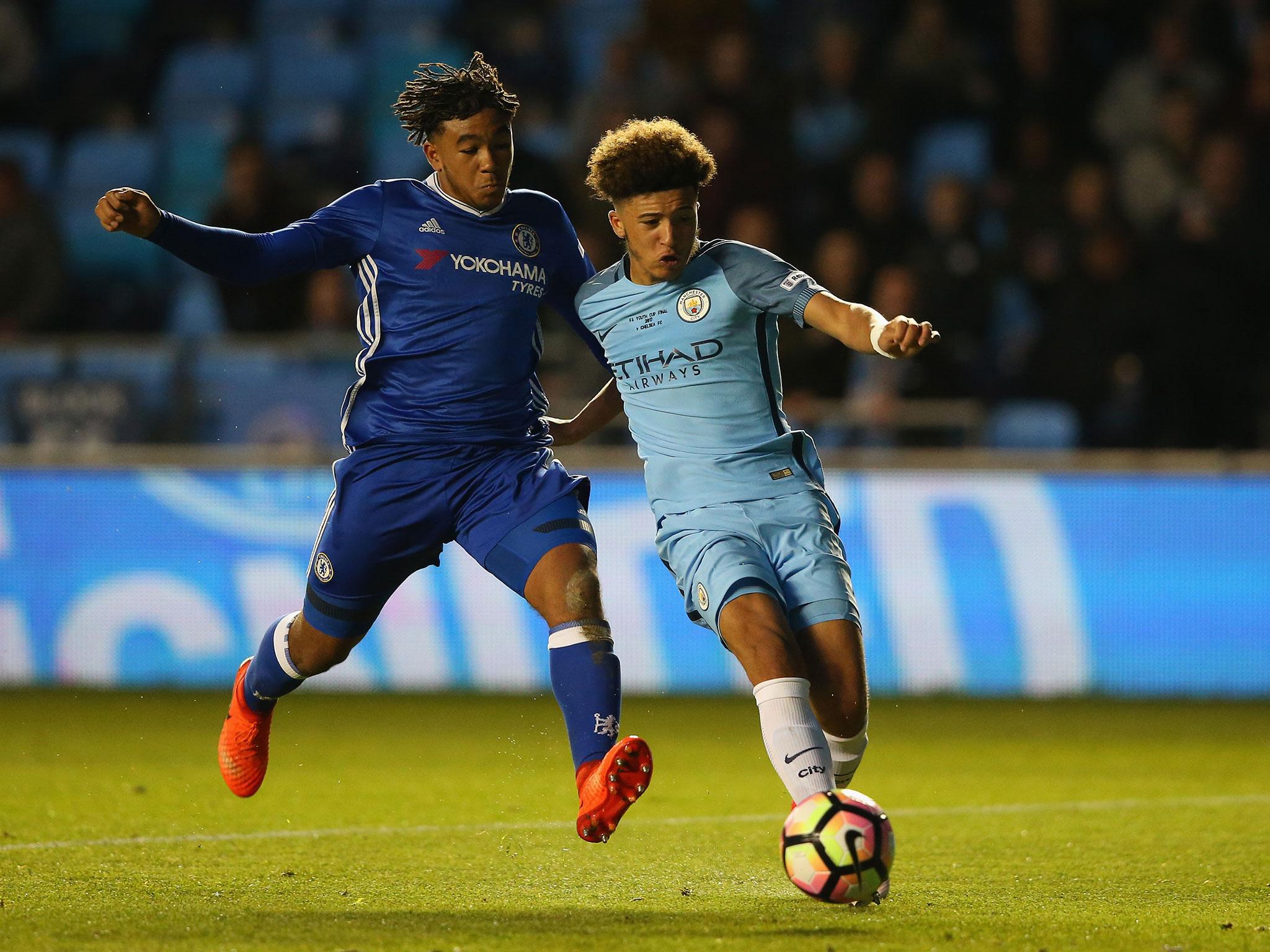 Jadon Sancho has one year left on his scholarship deal at City