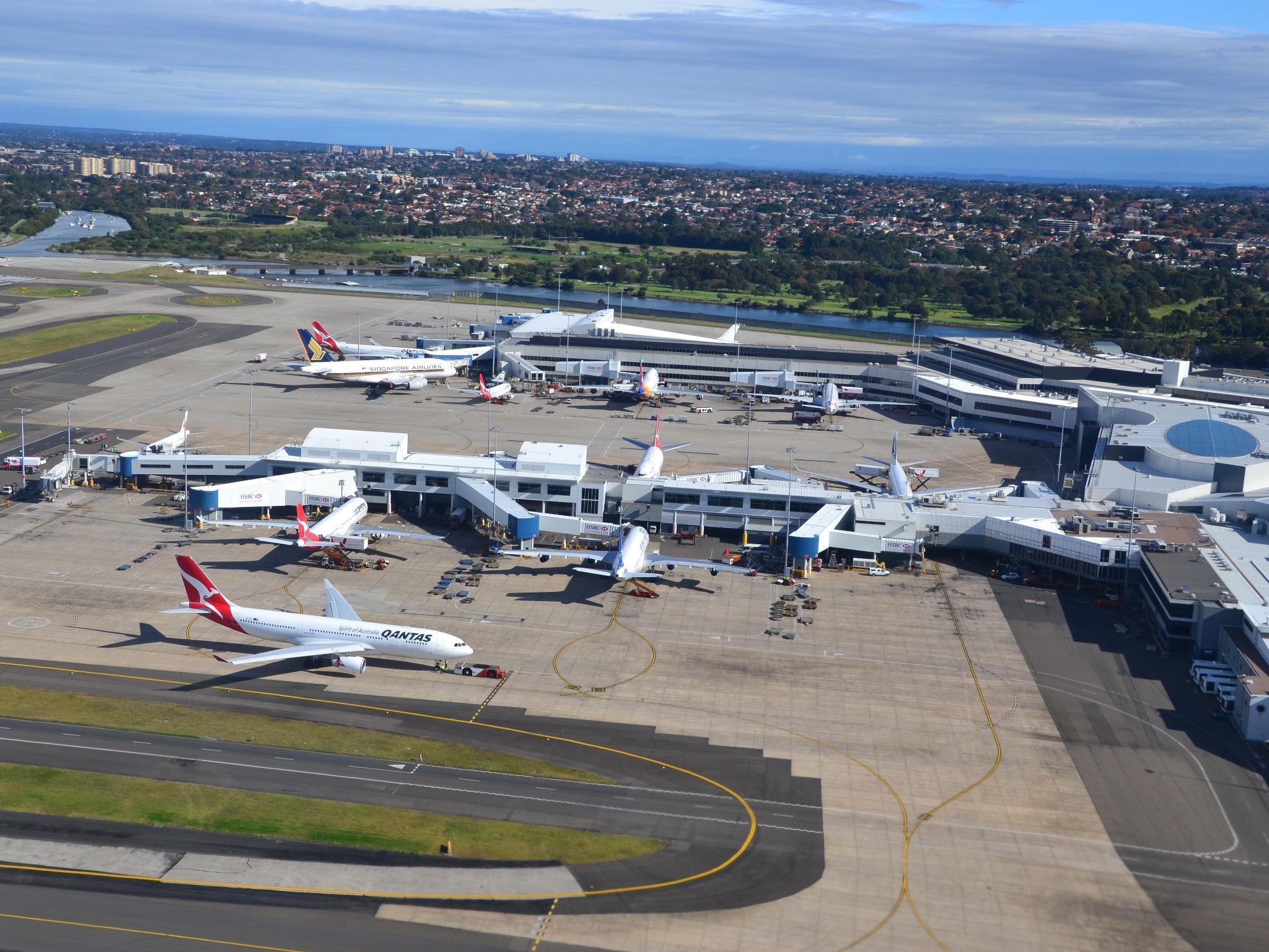 Sydney Airport. Passengers have been advised to arrive early and expect delays after the bomb plot was uncovered