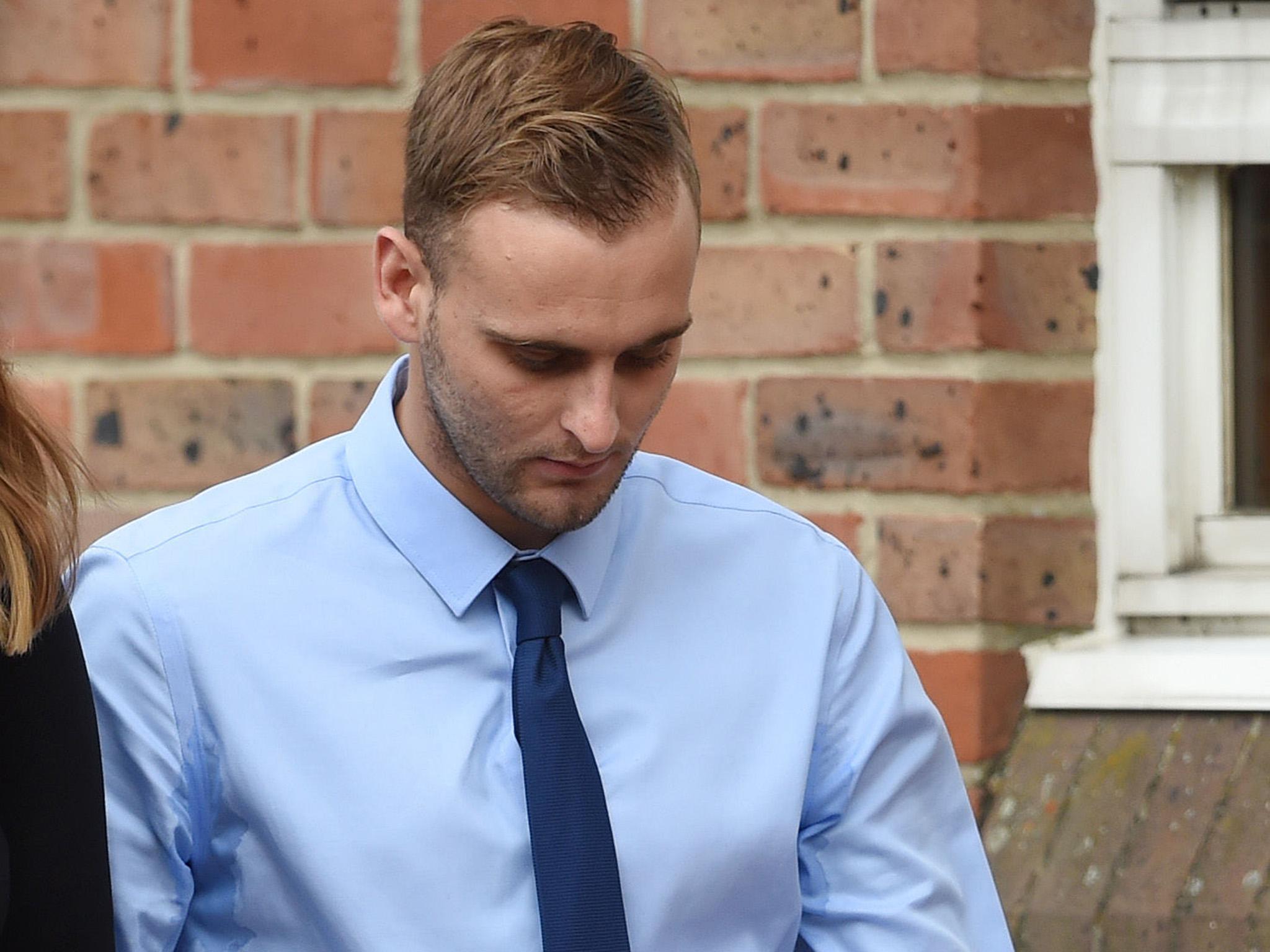 Shade leaves Norwich Crown Court, where he admitted sexual offences against three teenage girls while in a position of trust