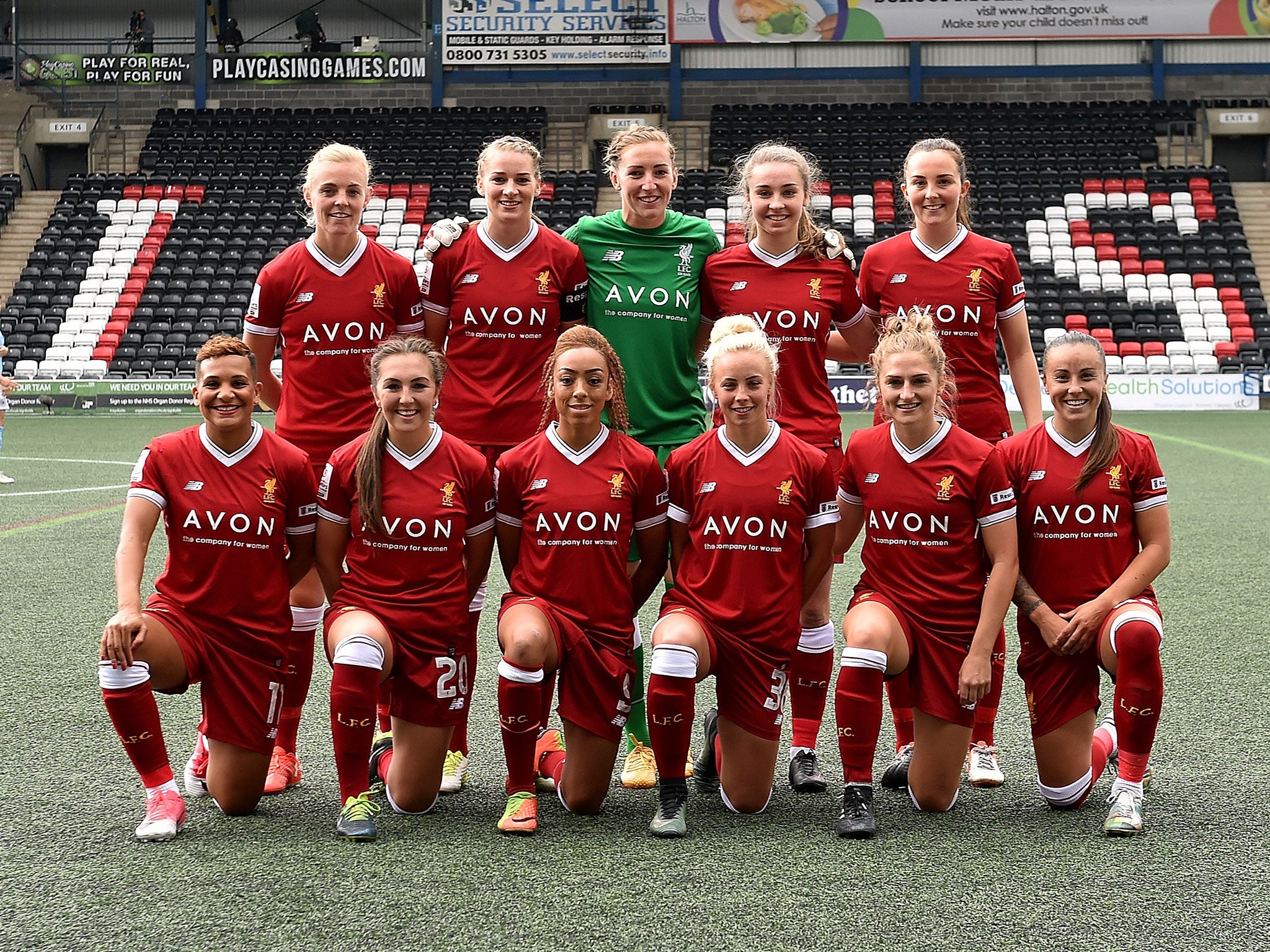 Liverpool Ladies are partnered with Avon