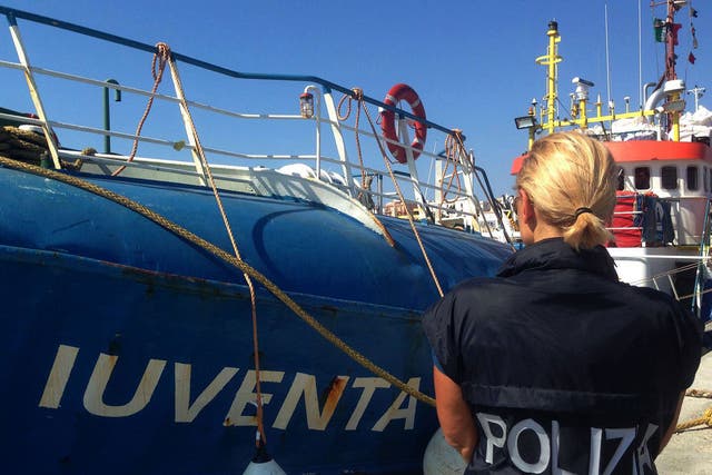 Prosecutors in Trapani said they uncovered evidence suggesting that the Iuventa was used ‘to aid and abet illegal immigration’