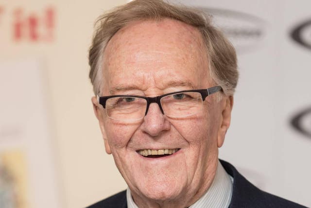 Robert Hardy arrives for the 'Oldie Of The Year Awards' at Simpsons in the Strand on 2 February, 2016