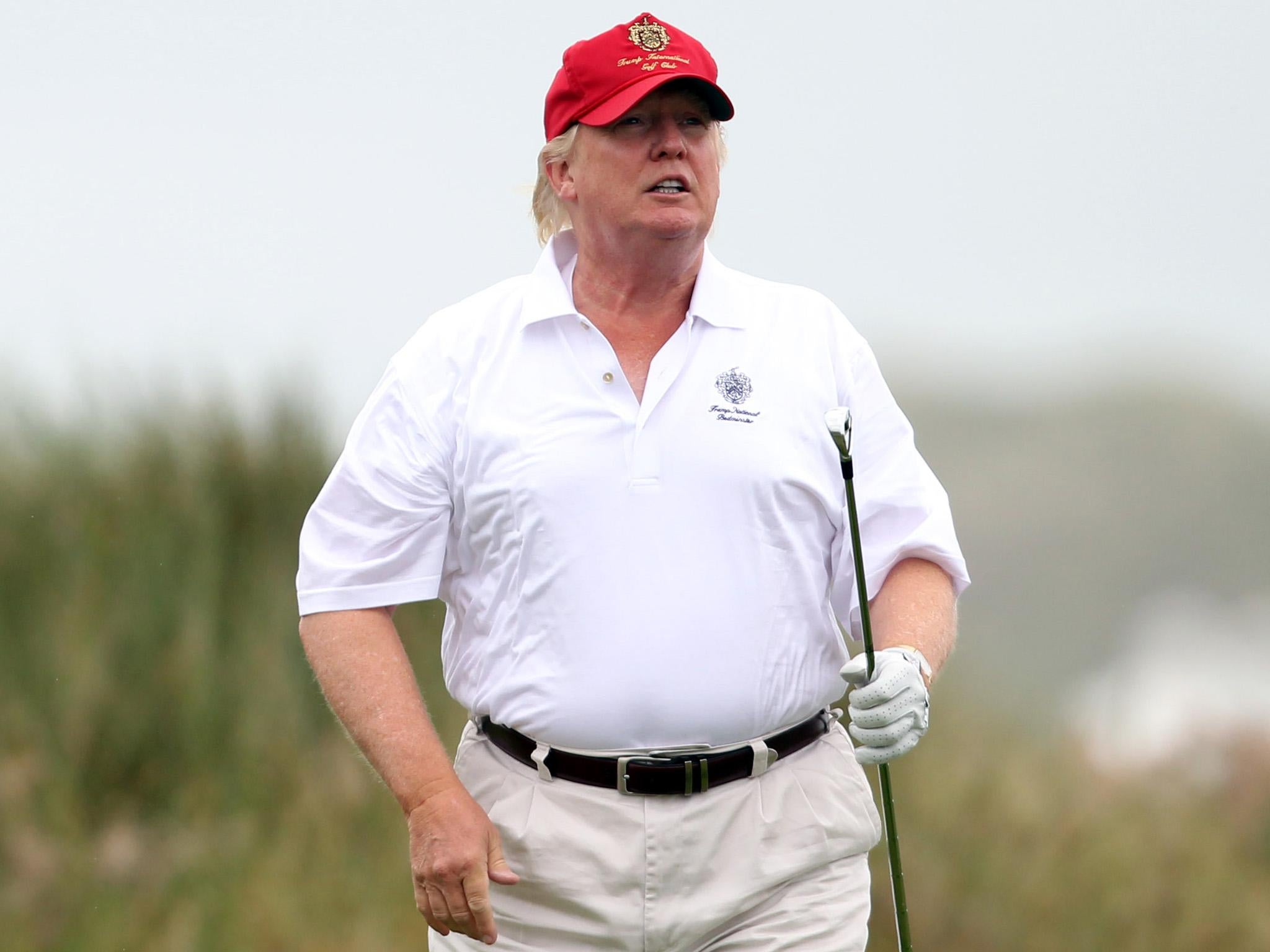 Αποτέλεσμα εικόνας για trump playing golf