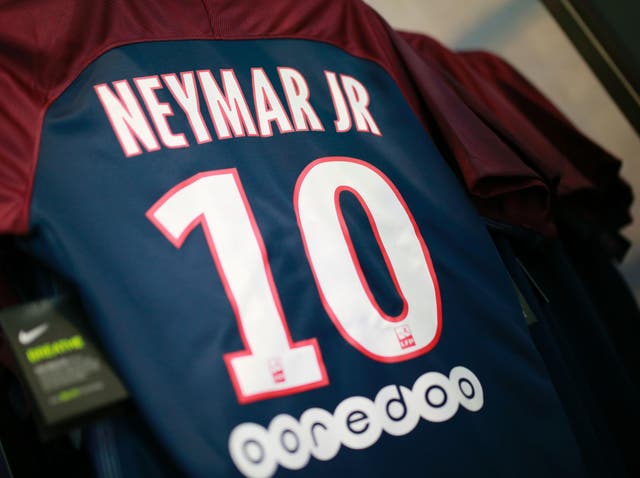 Neymar has been given the number 10 shirt